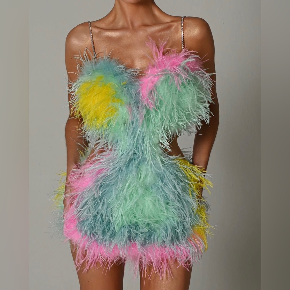 Mini Feather Dress
